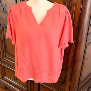 Chico's Vibrant Coral Blouse